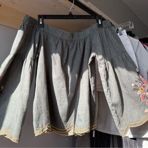 Embroidered Gray Sweater